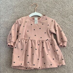 Girls 12 month H&M Heart Dress perfect for Valentine’s Day